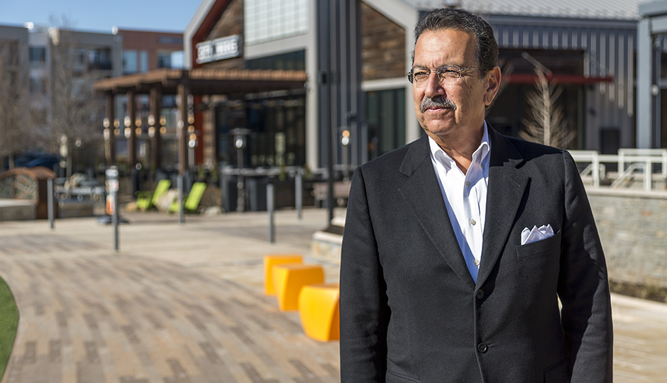 Dennis Maloomian, the visionary behind KOP’s new downtown, in front of City Works restaurant | Photograph by Eric Prine