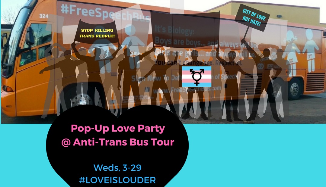 Philling Our Streets With Love at Hate Speech Bus Tour! is this Wednesday, March 29th. 