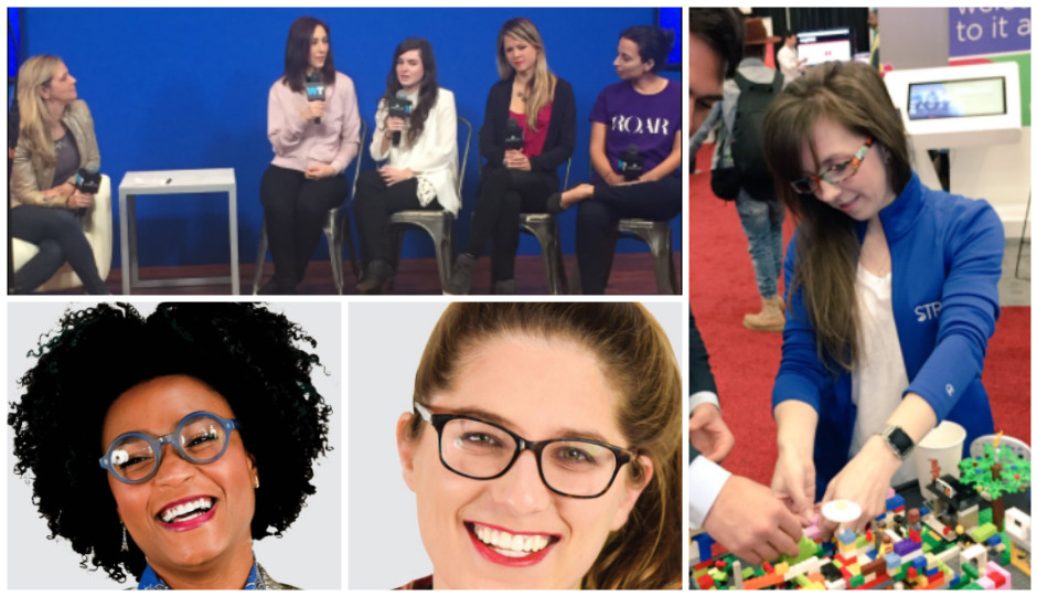Clockwise from bottom left: Rakia Reynolds, Danielle Cohn, Tracey Welson-Rossman, Bethany Edwards, Gesche Haas, Yasmine Mustafa, Felicite Moorman, and Yuval Yarden.