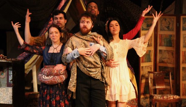 Amanda Schoonover, Arlen Hancock, Shamus Hunter McCarty, Carlo Campbell, Lee Minora and Maria Konstantinidis in Anna at EgoPo. (Photo by Dave Sarrafian) 