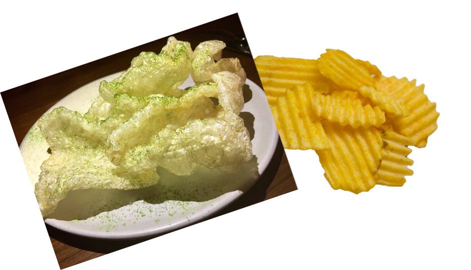 ITV's puffed pork chips