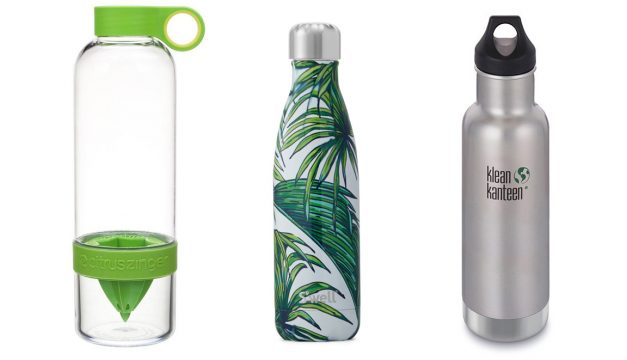 Photos via amazon.com, swellbottle.com, and kleankanteen.com.