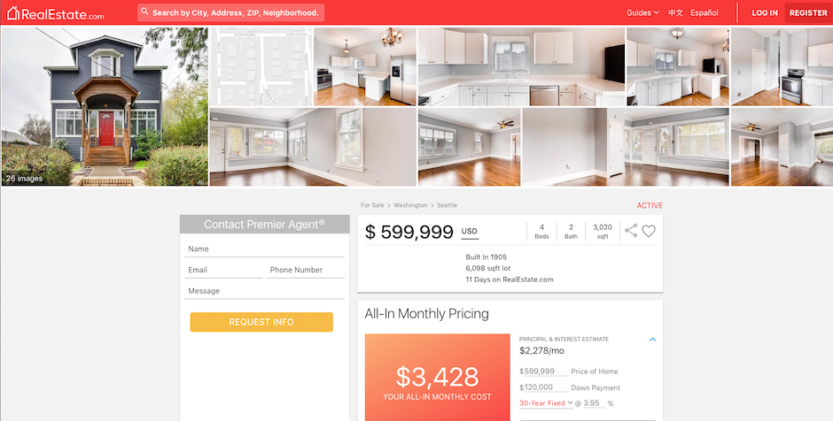 Image courtesy of Zillow