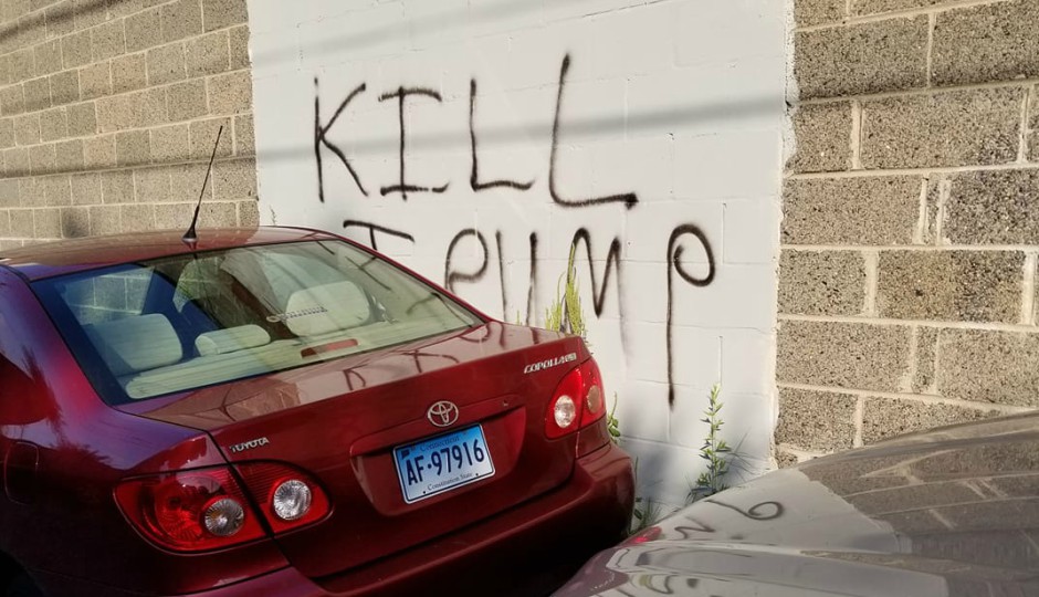 kill trump, graffiti, manayunk