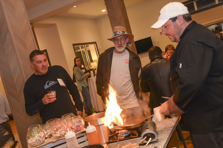 Cooking at Westside grand opening