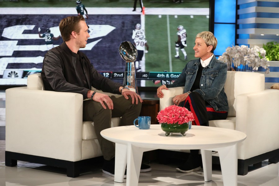 ellen show, nick foles