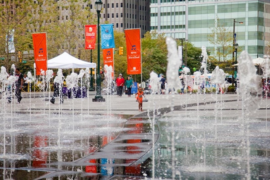 dilworth park, heat wave