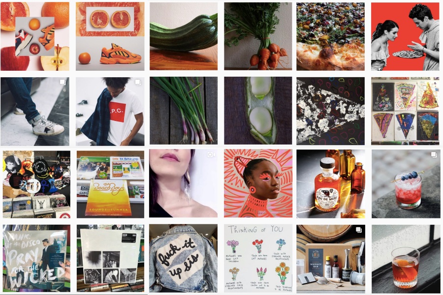 clockwise top l to r lapstone and hammer russet pizza brain art in the age the sable !   collective and repo records - best instagram accounts to follow for business