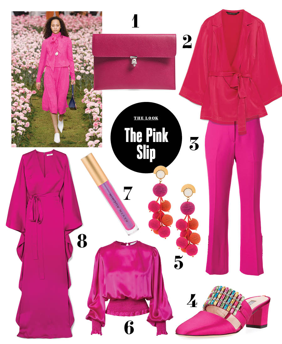 magenta outfit ideas summer fall