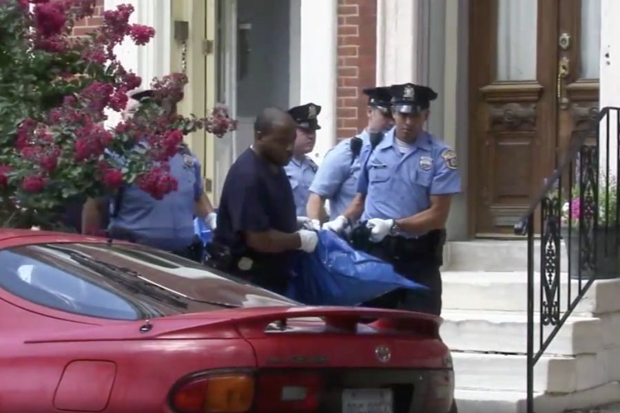 crime, spring garden, body