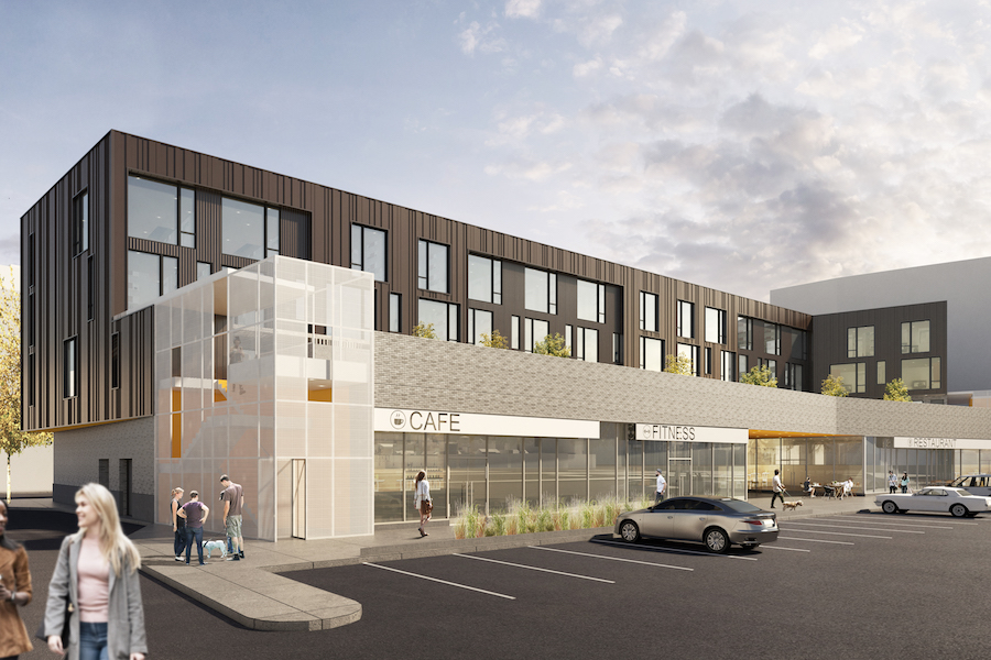 Residences at SoNo west elevation