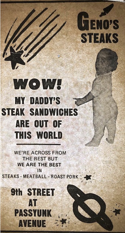 cheesesteak history genos steaks philadelphia