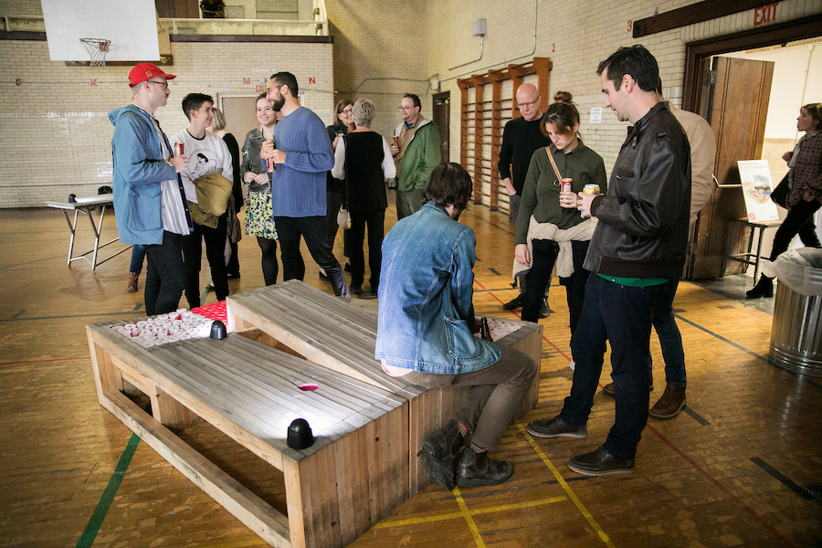 design philadelphia 2018 festival-goers at bok girls gym