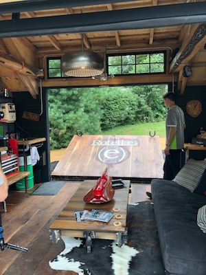 He Shed She Shed He Shed drop-down deck