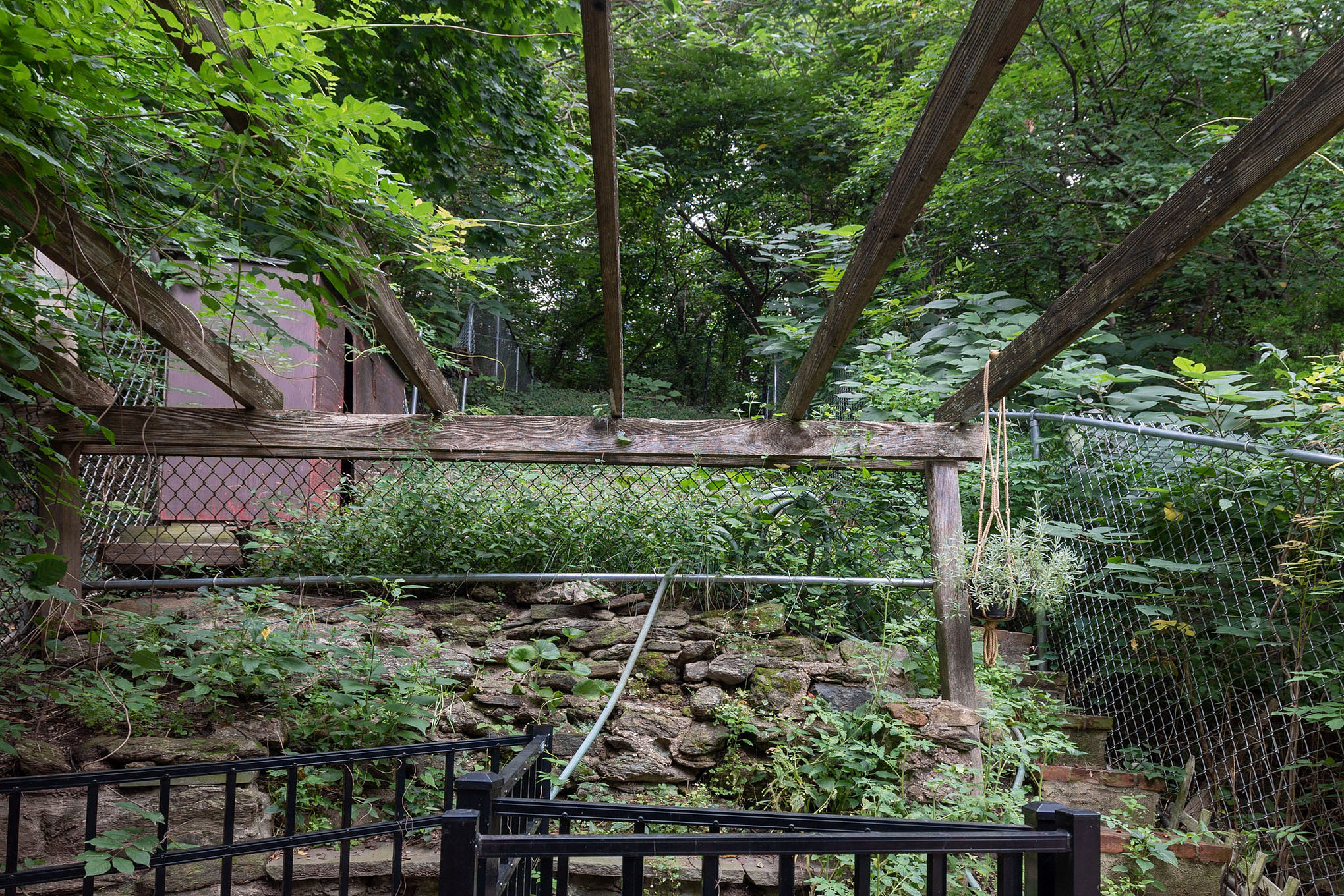 house for sale manayunk narrow trinity patio and backyard