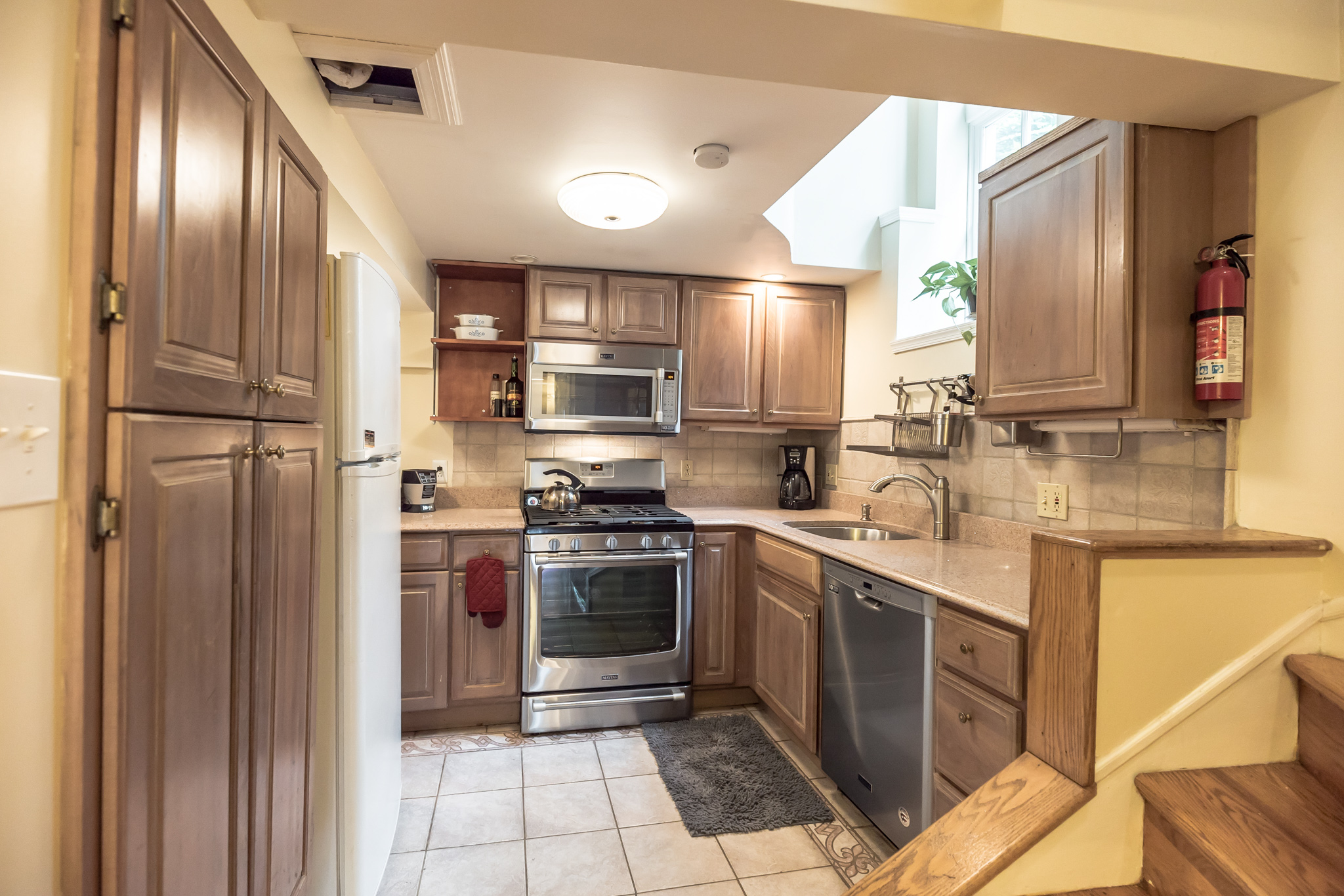 house for sale manayunk narrow trinity kitchen