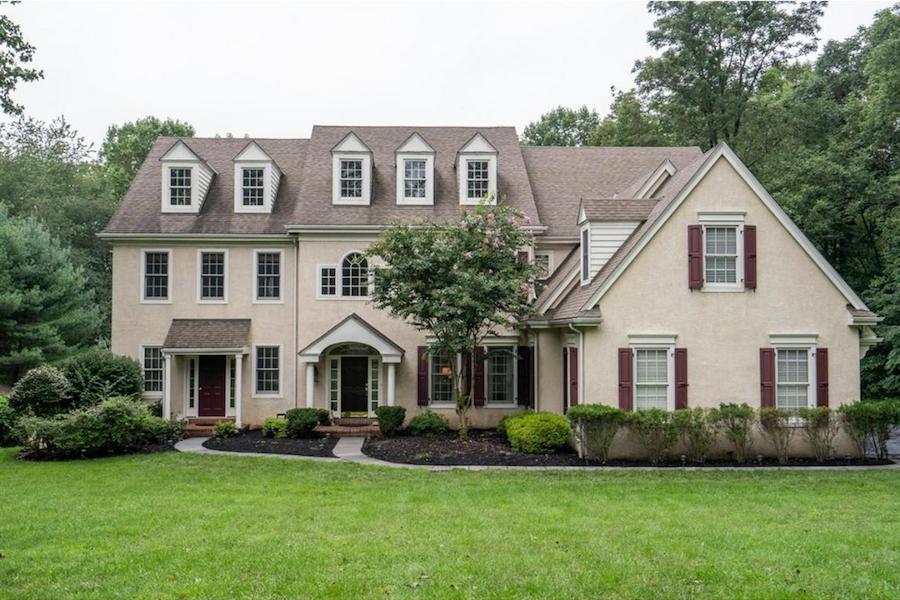 house for sale springton lake colonial exterior front