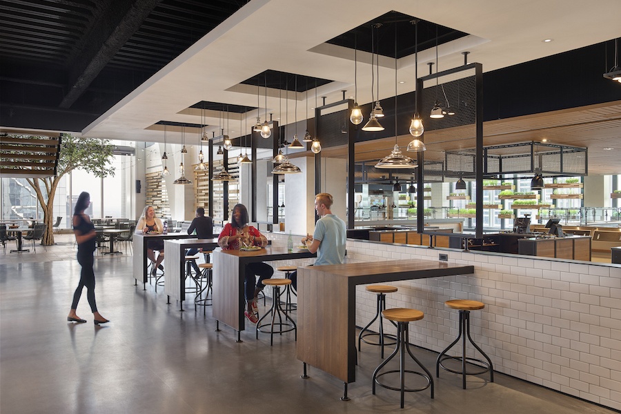 comcast technology center tour dining and serving areas