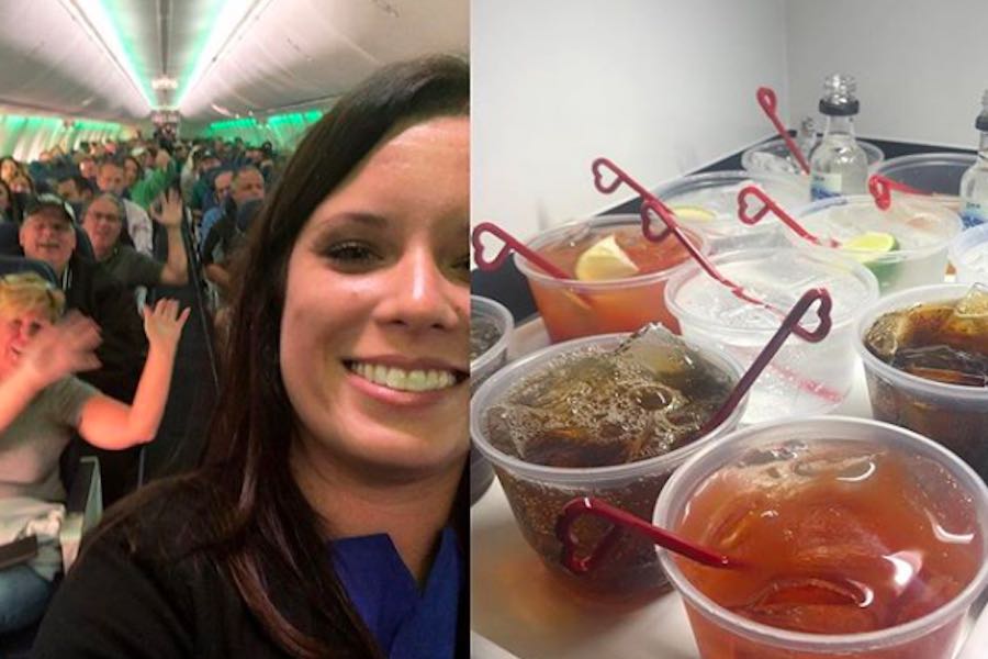 eagles fans southwest flight