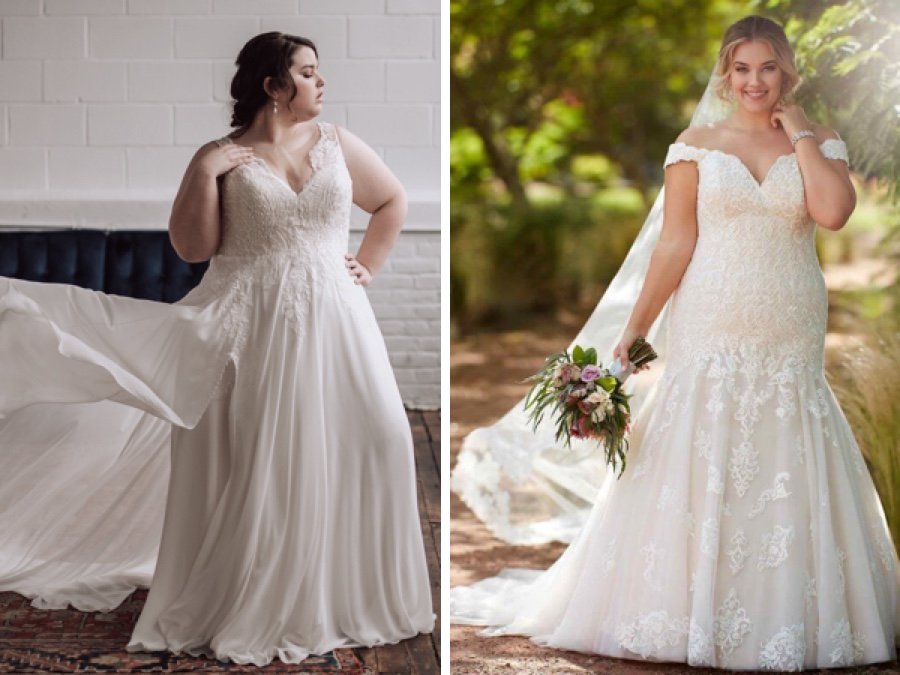 curvy bridal shops near me