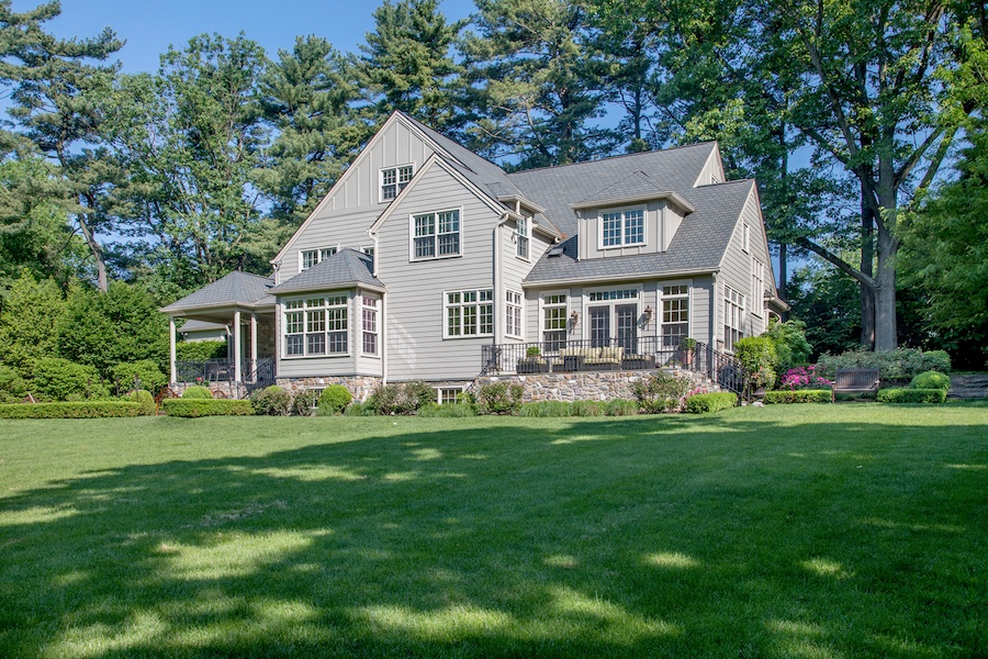 house for sale gladwyne estate main house rear elevation