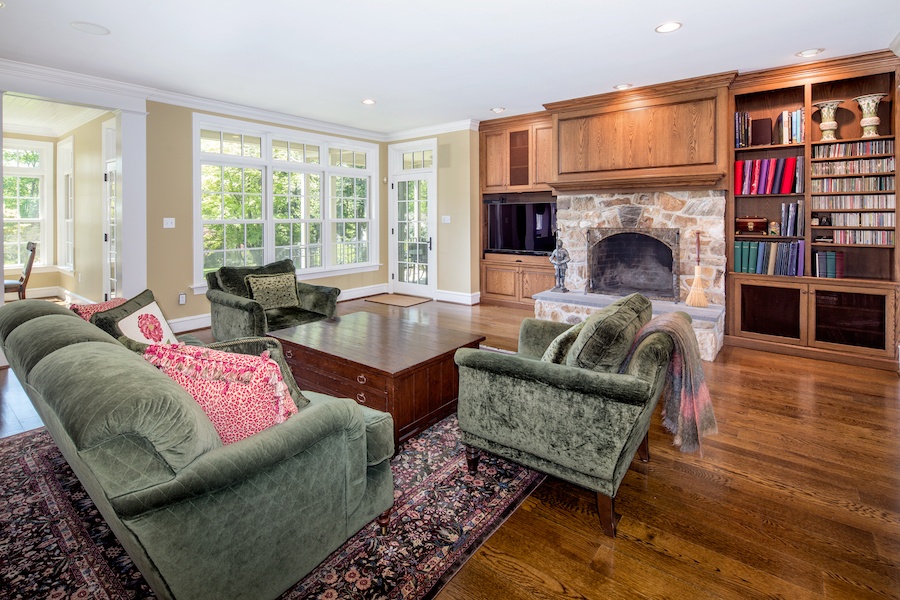 house for sale gladwyne estate main house living room