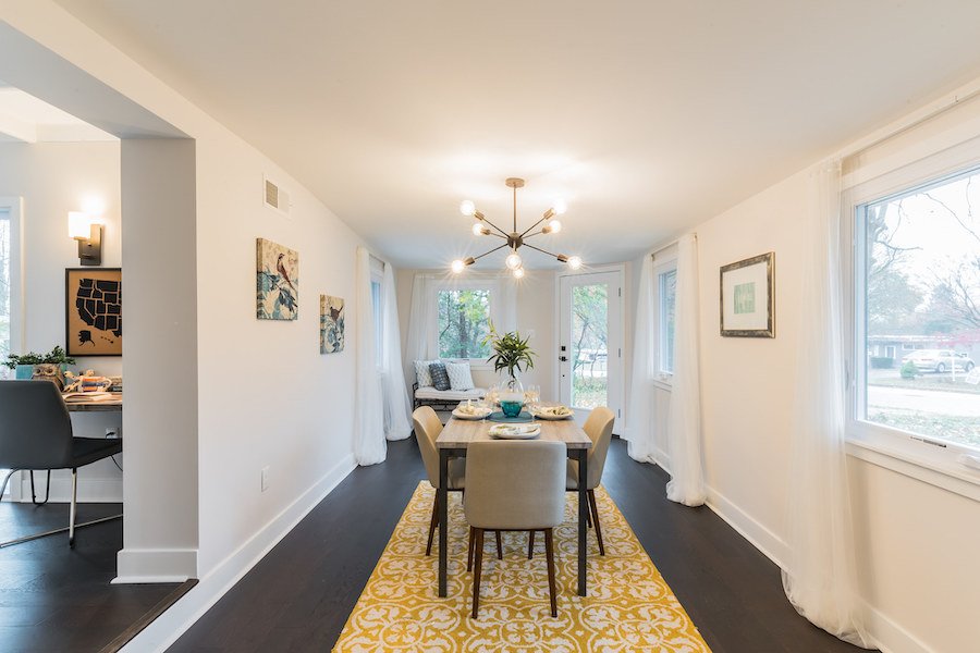house for sale wyndmoor midcentury classic dining room