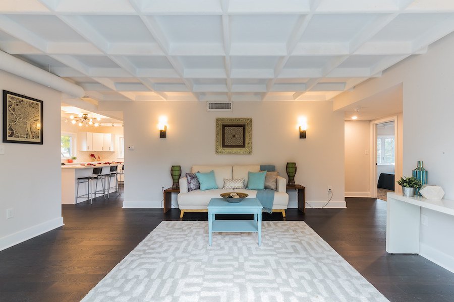 house for sale wyndmoor midcentury classic living room