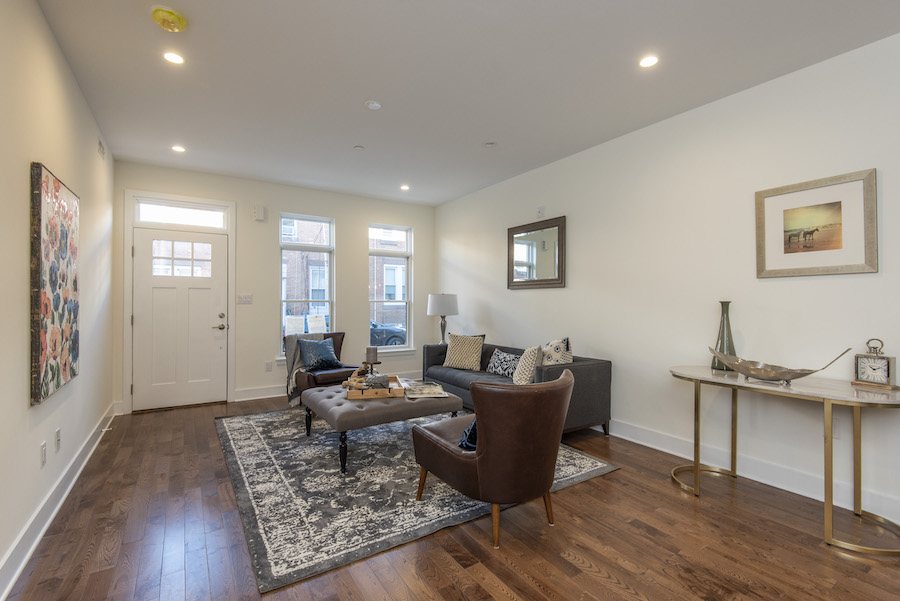house for sale east falls new construction row living room