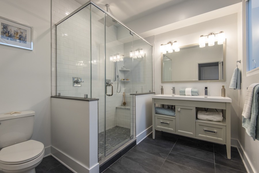 house for sale east falls new construction row master bathroom