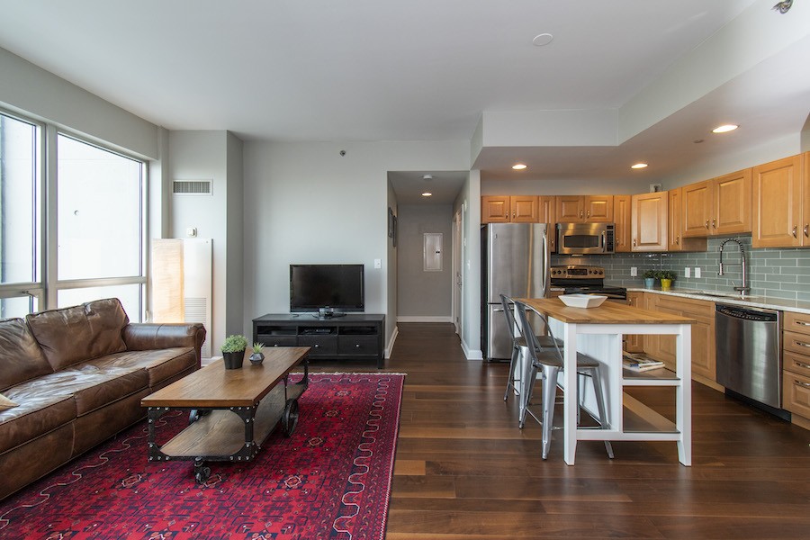 condo for sale waterfront square starter main living area