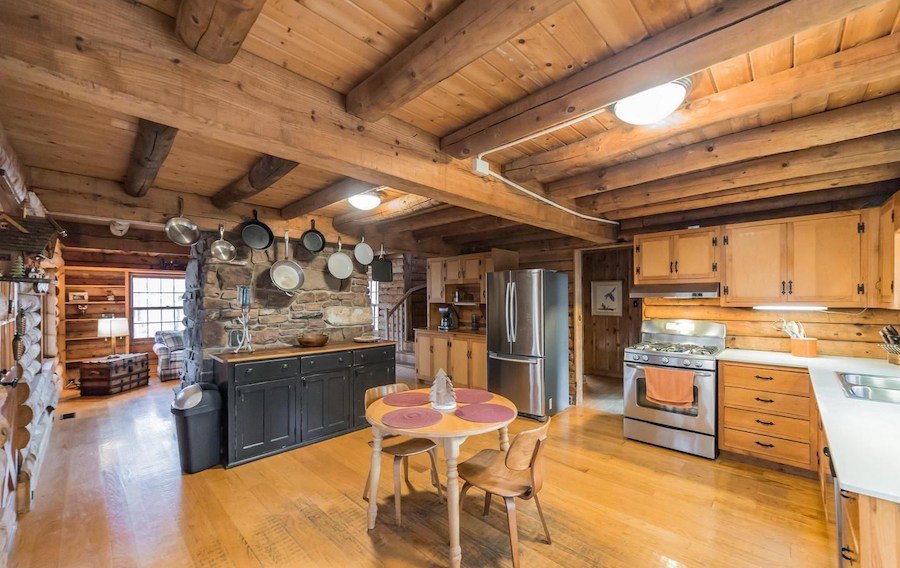 house for sale chalfont log house kitchen