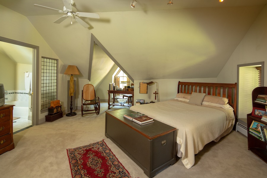 house for sale solebury historic post office master bedroom