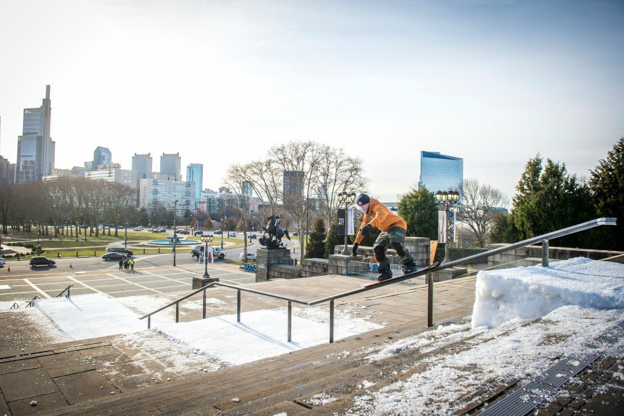snowboard rocky steps