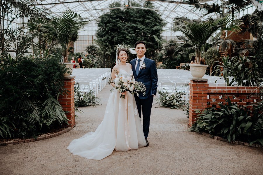 spring horticulture center wedding