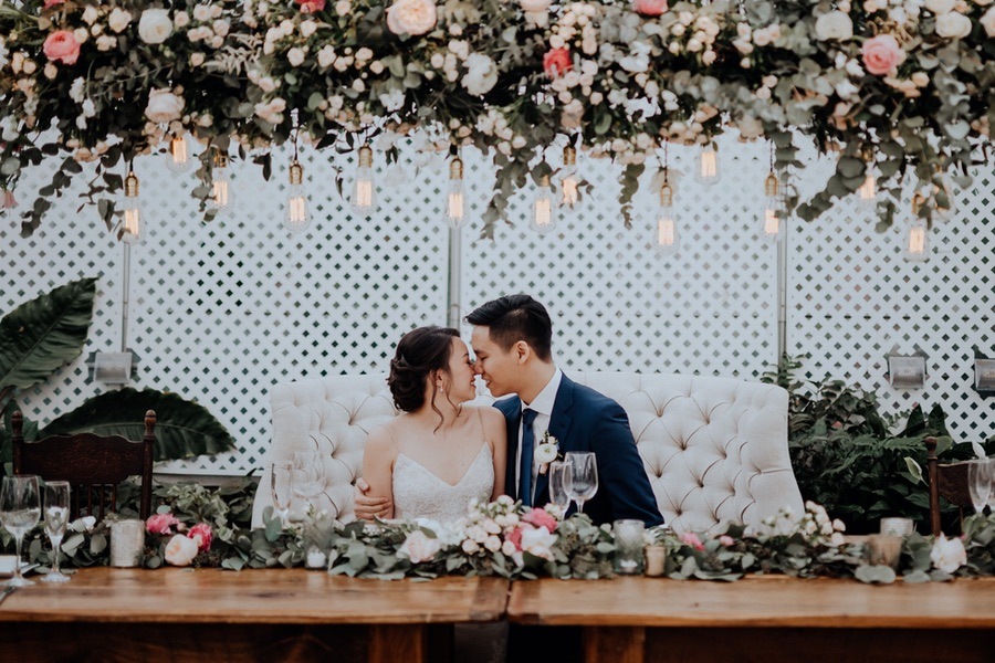spring horticulture center wedding