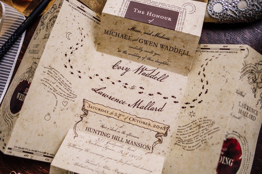 harry potter wedding invitations