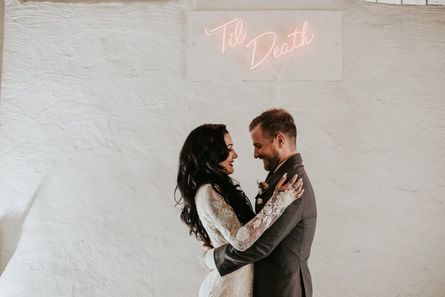 wedding neon sign