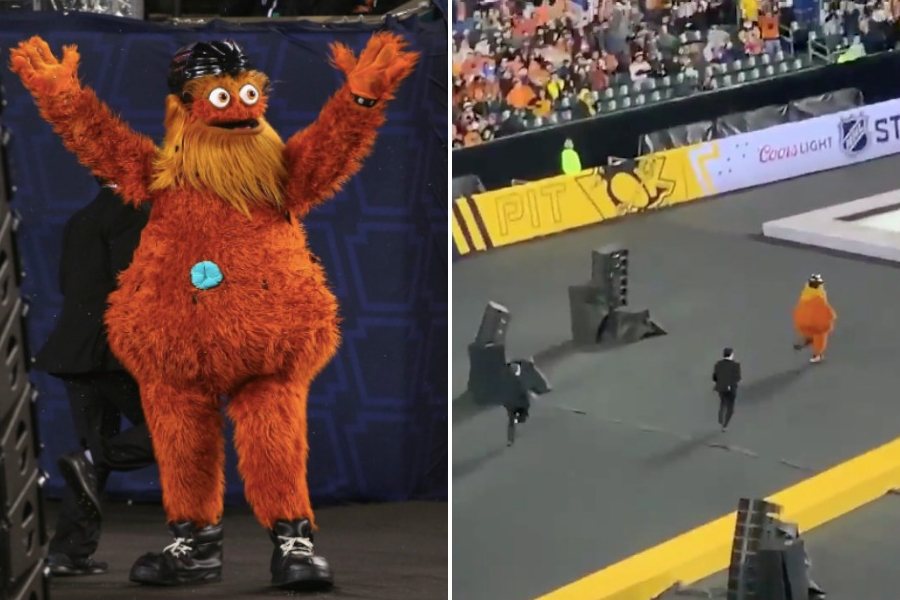 gritty streaking