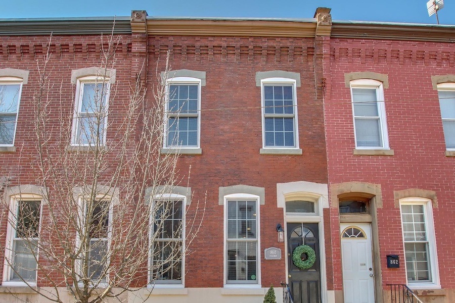 house for sale fairmount rehabbed rowhouse exterior front