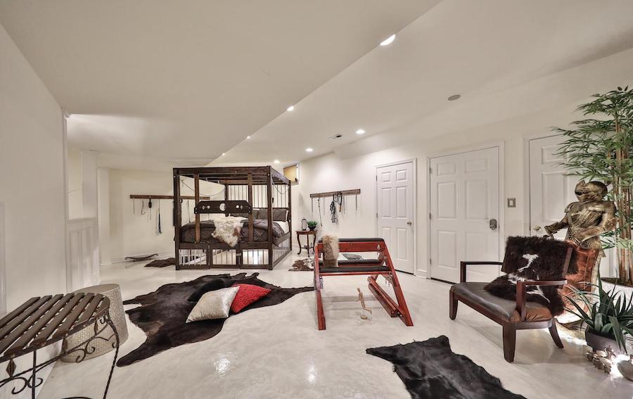 maple glen bondage house ambler basement rec room/bedroom