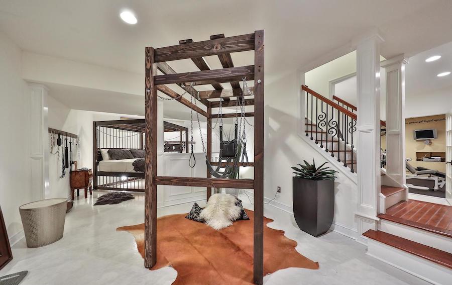 maple glen bondage house ambler basement rec room/bedroom