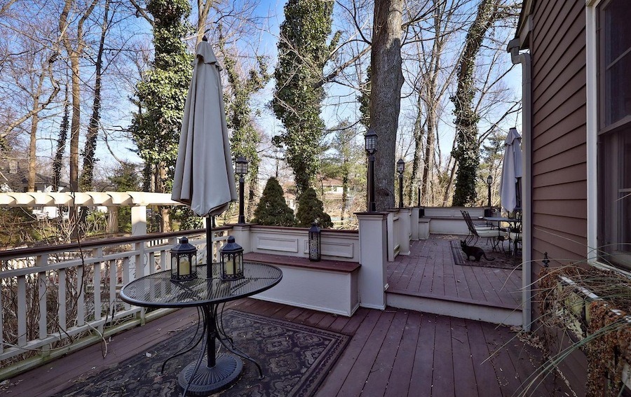maple glen bondage house ambler rear deck and arbor