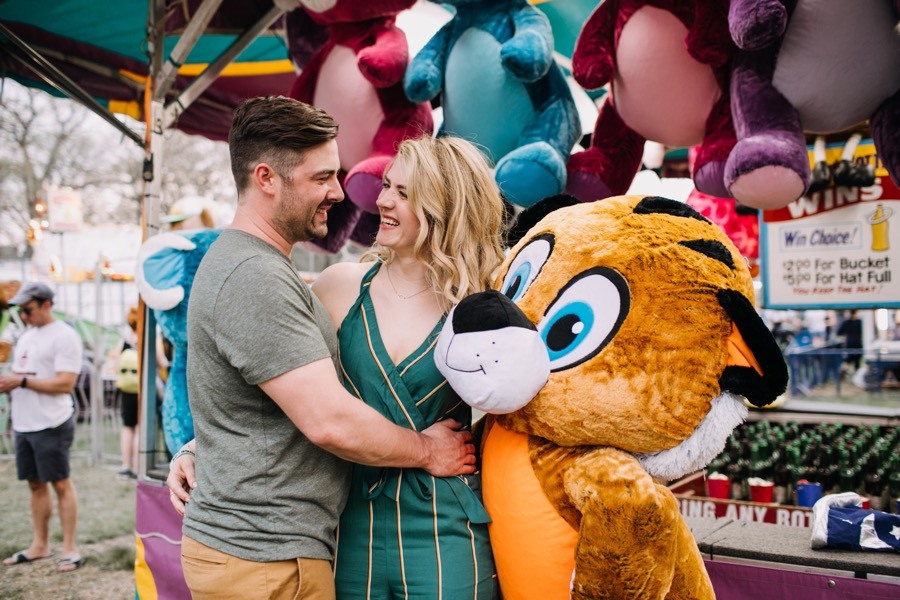 carnival engagement photos