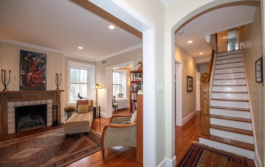 house for sale chestnut hill victorian foyer