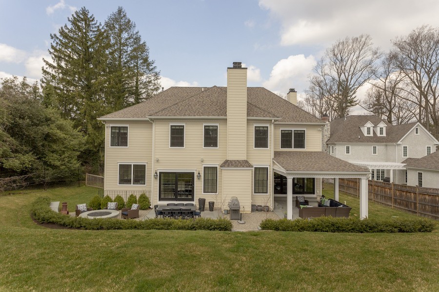 house for sale mt airy new colonial rear elevation