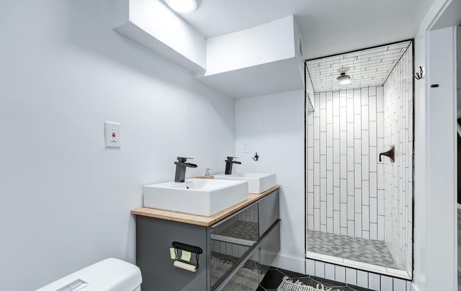 house for sale west passyunk rehabbed row downstairs bathroom