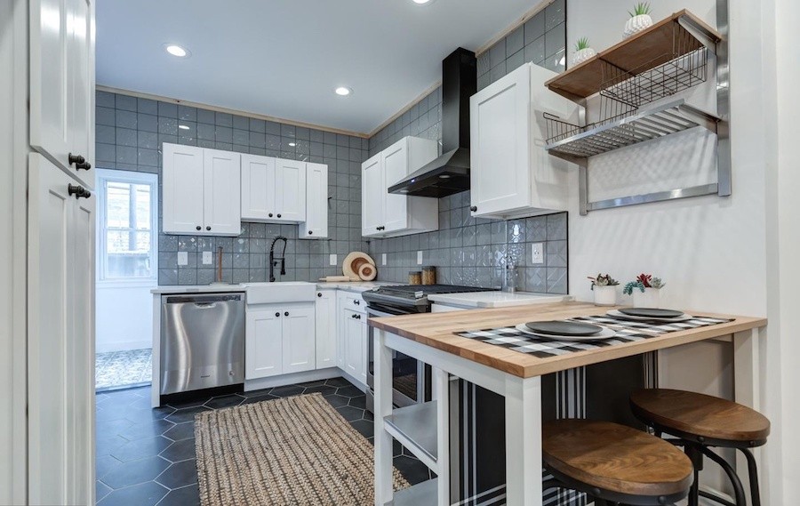 house for sale west passyunk rehabbed row kitchen