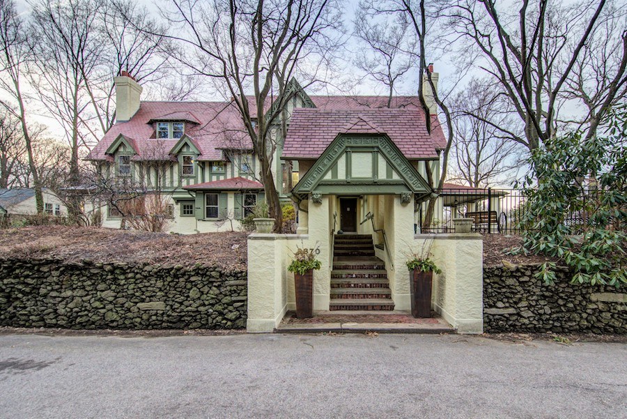 house for sale chestnut hill tudor revival exterior front