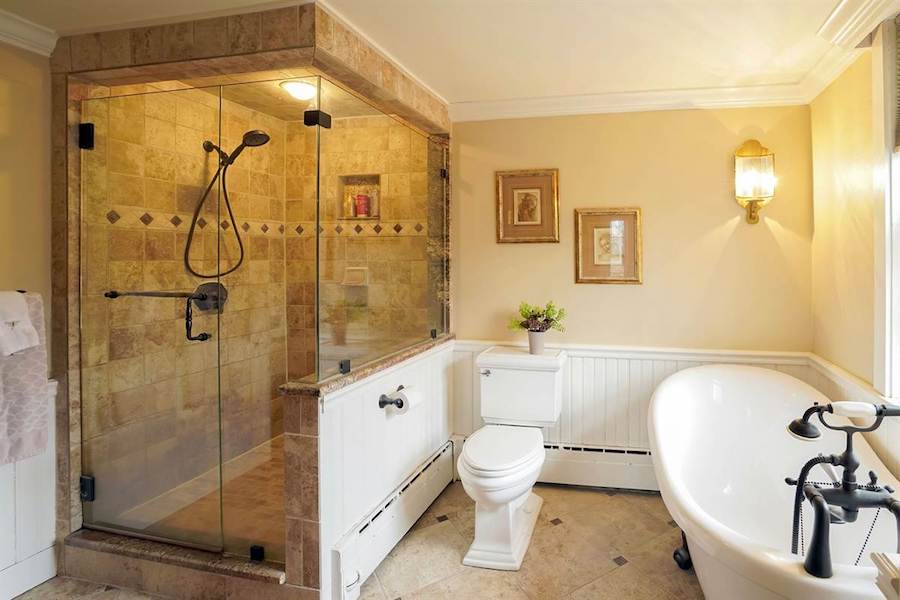 house for sale doylestown converted schoolhouse master bathroom